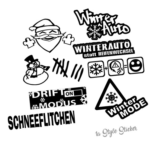 Stickerset winter aufkleber - stickerset, winter-aufkleber