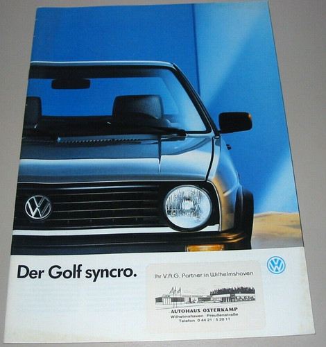 Auto prospekt golf - vw,